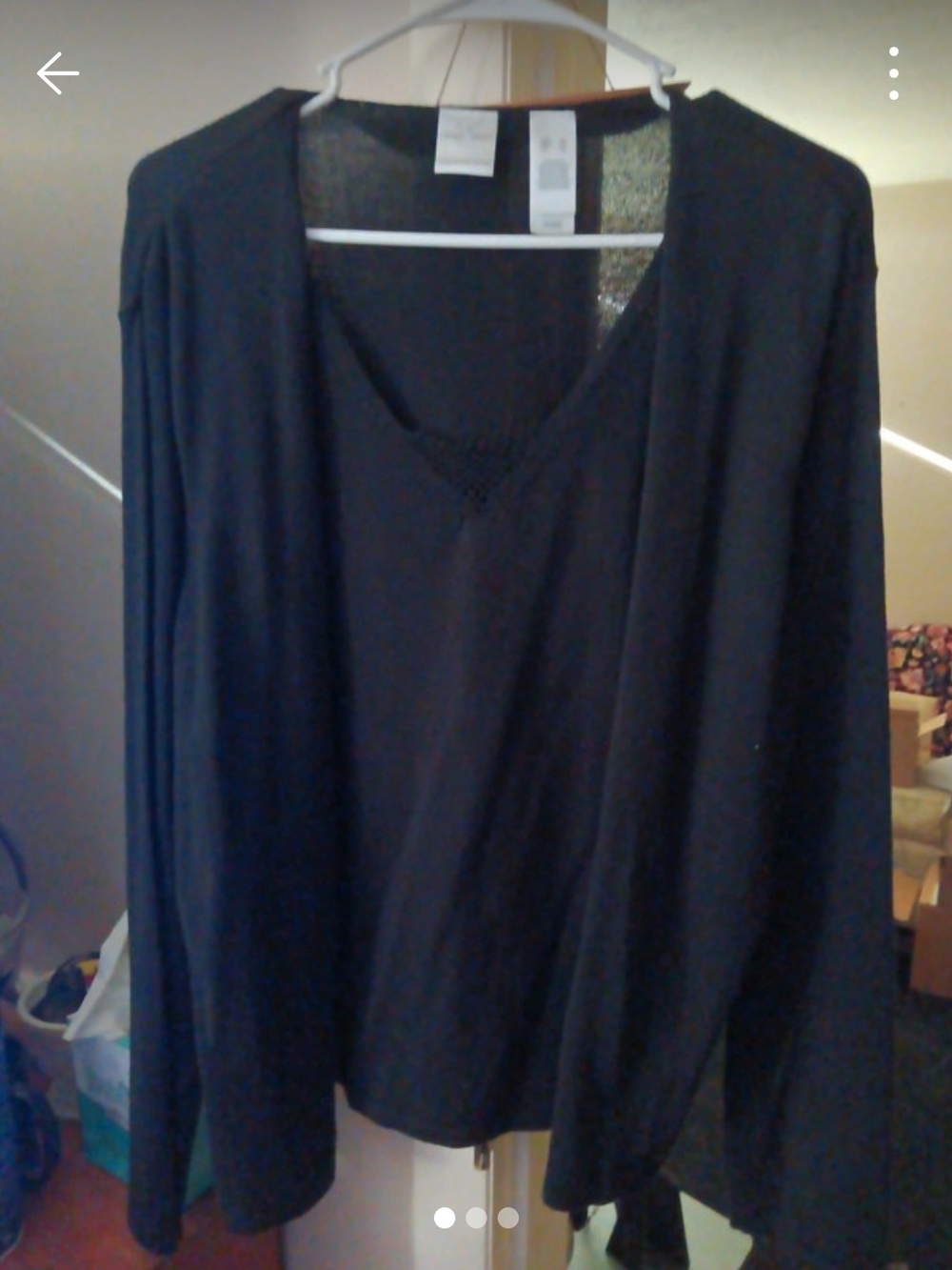 Emma James Black V-Neck Sweater - Long Sleeve Women’s Top